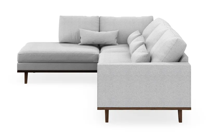 Copenhagen 4-sits Vänstervänd L-formad Schäslongsoffa i Tyg - Ljusgrå - Products - Möbler - Soffa - Divansoffa & schäslongsoffa - 4 sits soffa med divan