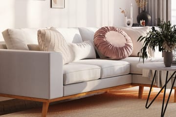 Copenhagen Compact 3-sits Vändbar L-formad Divansoffa i Tyg - Ljusgrå - Products - Möbler - Soffa - Divansoffa & schäslongsoffa - 3 sits soffa med divan