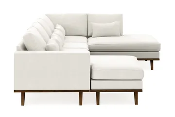 Copenhagen Compact 4-sits Högervänd U-formad Large Soffa med Divan och Schäslong i Tyg - Ljusgrå - Products - Möbler - Soffa - Divansoffa & schäslongsoffa - 4 sits soffa med divan