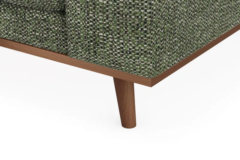 Copenhagen Premium 4-sits Vänstervänd L-formad Djup Schäslongsoffa i Chenille - Grön - Products - Möbler - Soffa - Divansoffa & schäslongsoffa - 4 sits soffa med divan
