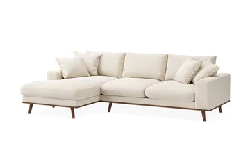 Copenhagen Premium 4-sits Vänstervänd L-formad Djup Divansoffa i Chenille - Ljusbeige - Products - Möbler - Soffa - Divansoffa & schäslongsoffa - 4 sits soffa med divan
