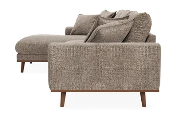 Copenhagen Premium 4-sits Vänstervänd L-formad Djup Divansoffa i Chenille - Brun - Products - Möbler - Soffa - Divansoffa & schäslongsoffa - 4 sits soffa med divan