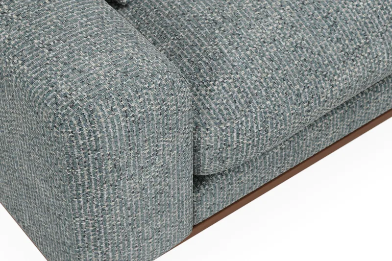 Copenhagen Premium 4-sits Högervänd L-formad Djup Divansoffa i Chenille - Grå/Blå - Products - Möbler - Soffa - Divansoffa & schäslongsoffa - 4 sits soffa med divan