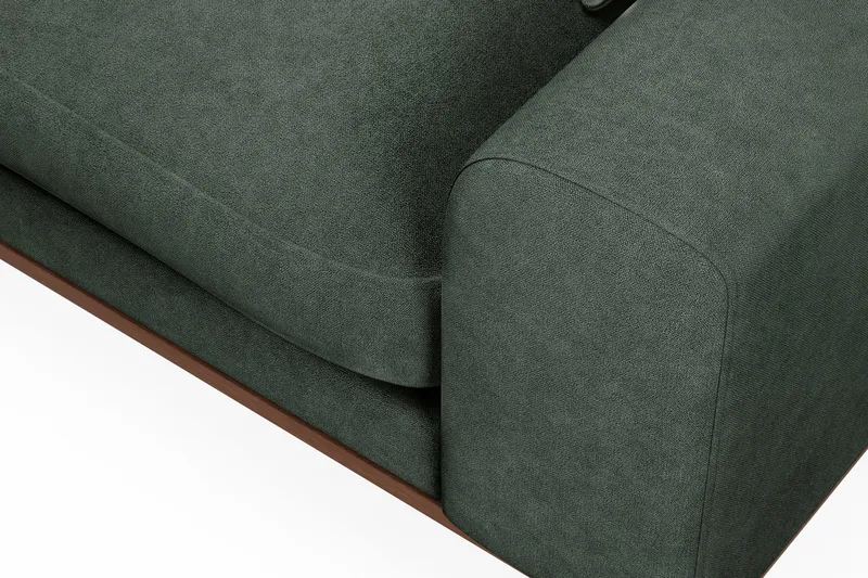 Copenhagen Premium 4-sits Vänstervänd L-formad Djup Divansoffa i Tyg - Grön - Products - Möbler - Soffa - Divansoffa & schäslongsoffa - 3 sits soffa med divan