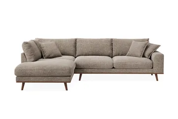 Copenhagen Premium 4-sits Vänstervänd L-formad Djup Schäslongsoffa i Chenille
