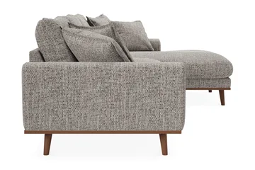 Copenhagen Premium 4-sits Högervänd L-formad Djup Divansoffa i Chenille - Grå - Products - Möbler - Soffa - Divansoffa & schäslongsoffa - 4 sits soffa med divan
