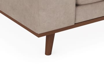 Copenhagen Premium 4-sits Högervänd L-formad Djup Schäslongsoffa i Tyg - Ljusbrun - Products - Möbler - Soffa - Divansoffa & schäslongsoffa - 4 sits soffa med divan