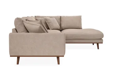 Copenhagen Premium 4-sits Högervänd L-formad Djup Schäslongsoffa i Tyg - Ljusbrun - Products - Möbler - Soffa - Divansoffa & schäslongsoffa - 4 sits soffa med divan