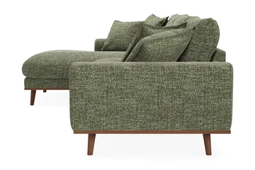 Copenhagen Premium 4-sits Vänstervänd L-formad Djup Divansoffa i Chenille - Grön - Products - Möbler - Soffa - Divansoffa & schäslongsoffa - 4 sits soffa med divan