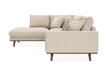 Copenhagen Premium 4-sits Vänstervänd L-formad Djup Schäslongsoffa i Chenille - Beige - Products - Möbler - Soffa - Divansoffa & schäslongsoffa - 4 sits soffa med divan