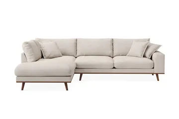 Copenhagen Premium 4-sits Vänstervänd L-formad Djup Schäslongsoffa i Tyg