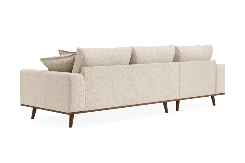 Copenhagen Premium 4-sits Vänstervänd L-formad Djup Divansoffa i Chenille - Beige - Products - Möbler - Soffa - Divansoffa & schäslongsoffa - 4 sits soffa med divan