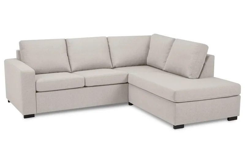 Crazy 3-sits Högervänd L-formad Schäslongsoffa i Tyg - Beige - Products - Möbler - Soffa - Divansoffa & schäslongsoffa - 2 sits soffa med divan