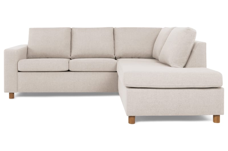 Crazy 3-sits Högervänd L-formad Schäslongsoffa i Tyg - Beige - Products - Möbler - Soffa - Divansoffa & schäslongsoffa - 2 sits soffa med divan