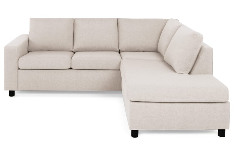 Crazy 3-sits Högervänd L-formad Schäslongsoffa i Tyg - Beige - Products - Möbler - Soffa - Divansoffa & schäslongsoffa - 2 sits soffa med divan