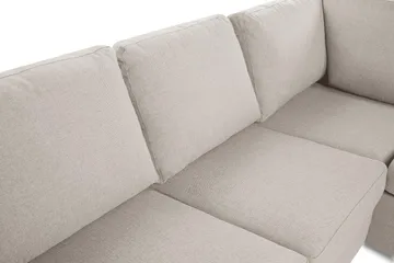Crazy 3-sits Högervänd L-formad Schäslongsoffa i Tyg - Beige - Products - Möbler - Soffa - Divansoffa & schäslongsoffa - 2 sits soffa med divan