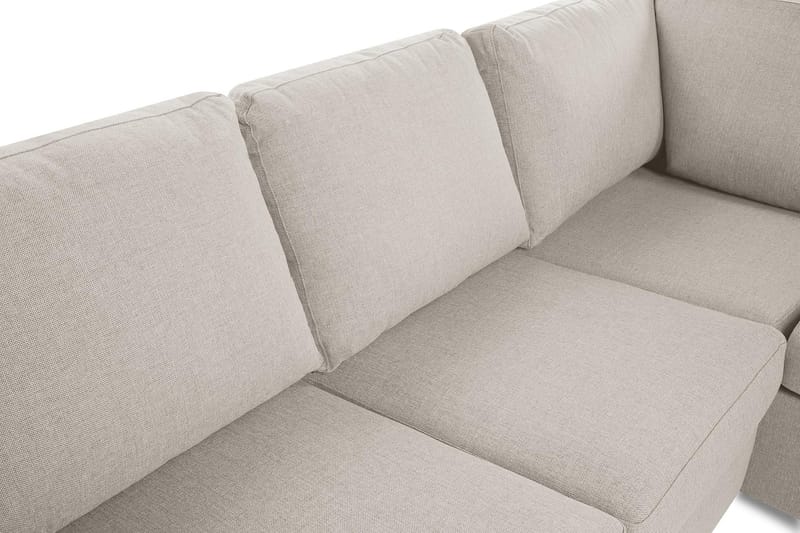 Crazy 3-sits Högervänd L-formad Schäslongsoffa i Tyg - Beige - Products - Möbler - Soffa - Divansoffa & schäslongsoffa - 2 sits soffa med divan