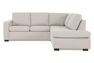Crazy 3-sits Högervänd L-formad Schäslongsoffa i Tyg - Beige - Products - Möbler - Soffa - Divansoffa & schäslongsoffa - 2 sits soffa med divan