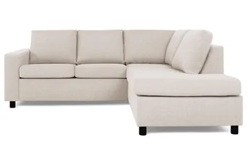 Crazy 3-sits Högervänd L-formad Schäslongsoffa i Tyg - Beige - Products - Möbler - Soffa - Divansoffa & schäslongsoffa - 2 sits soffa med divan