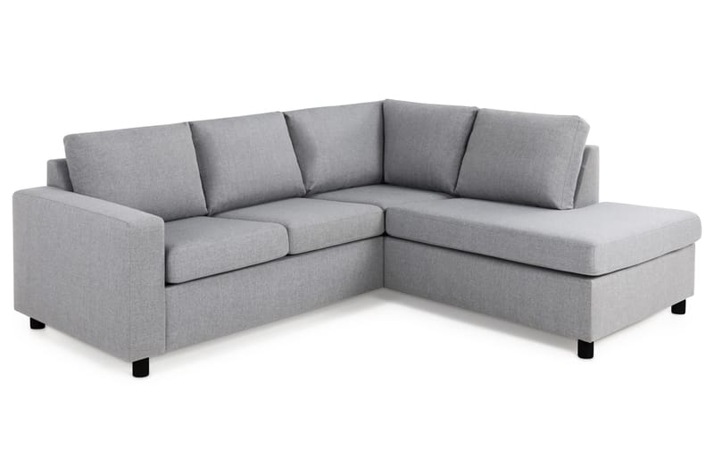 Crazy 3-sits Högervänd L-formad Schäslongsoffa i Tyg - Grå - Products - Möbler - Soffa - Divansoffa & schäslongsoffa - 2 sits soffa med divan
