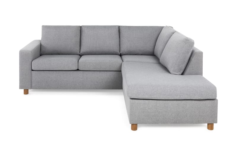 Crazy 3-sits Högervänd L-formad Schäslongsoffa i Tyg - Grå - Products - Möbler - Soffa - Divansoffa & schäslongsoffa - 2 sits soffa med divan
