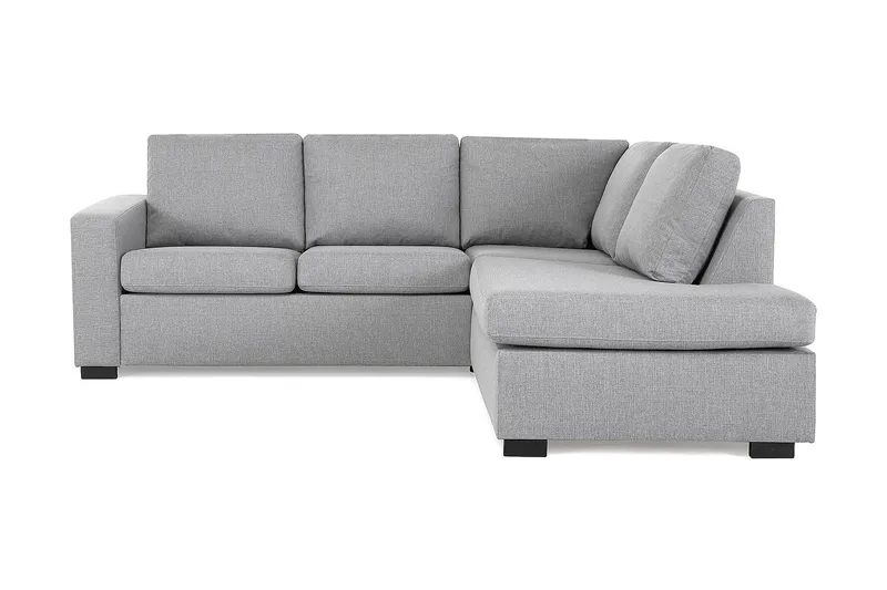 Crazy 3-sits Högervänd L-formad Schäslongsoffa i Tyg - Grå - Products - Möbler - Soffa - Divansoffa & schäslongsoffa - 2 sits soffa med divan