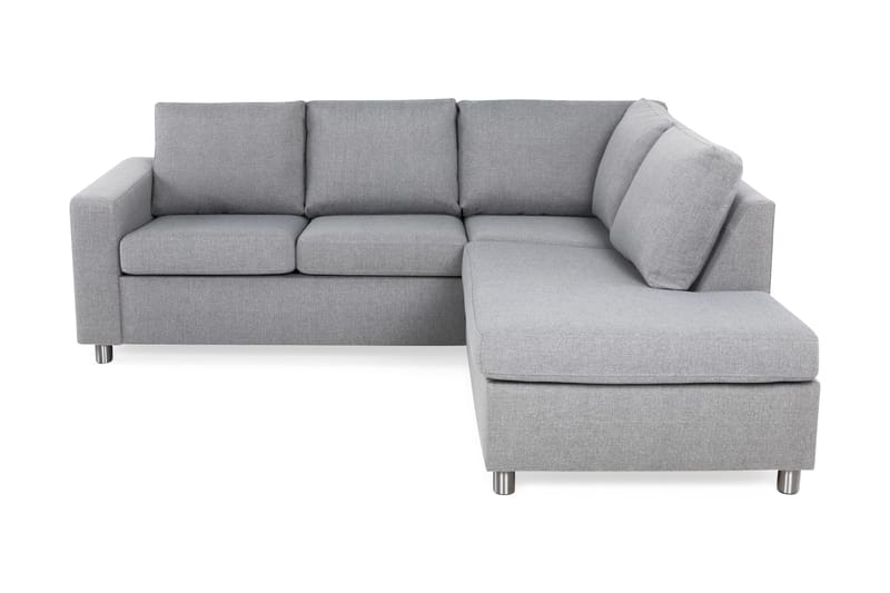 Crazy 3-sits Högervänd L-formad Schäslongsoffa i Tyg - Grå - Products - Möbler - Soffa - Divansoffa & schäslongsoffa - 2 sits soffa med divan