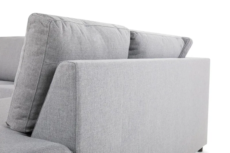 Crazy 3-sits Högervänd L-formad Schäslongsoffa i Tyg - Grå - Products - Möbler - Soffa - Divansoffa & schäslongsoffa - 2 sits soffa med divan