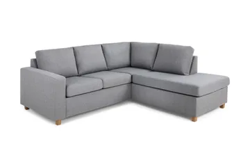 Crazy 3-sits Högervänd L-formad Schäslongsoffa i Tyg - Grå - Products - Möbler - Soffa - Divansoffa & schäslongsoffa - 2 sits soffa med divan