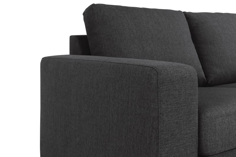 Crazy 3-sits Vändbar L-formad Divansoffa i Tyg - Antracit - Products - Möbler - Soffa - Divansoffa & schäslongsoffa - 3 sits soffa med divan
