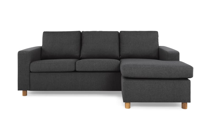 Crazy 3-sits Vändbar L-formad Divansoffa i Tyg - Antracit - Products - Möbler - Soffa - Divansoffa & schäslongsoffa - 3 sits soffa med divan