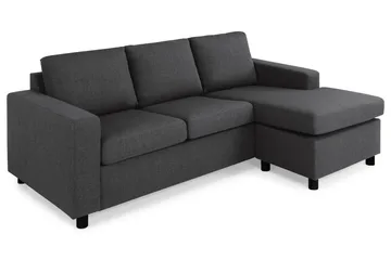 Crazy 3-sits Vändbar L-formad Divansoffa i Tyg - Antracit - Products - Möbler - Soffa - Divansoffa & schäslongsoffa - 3 sits soffa med divan