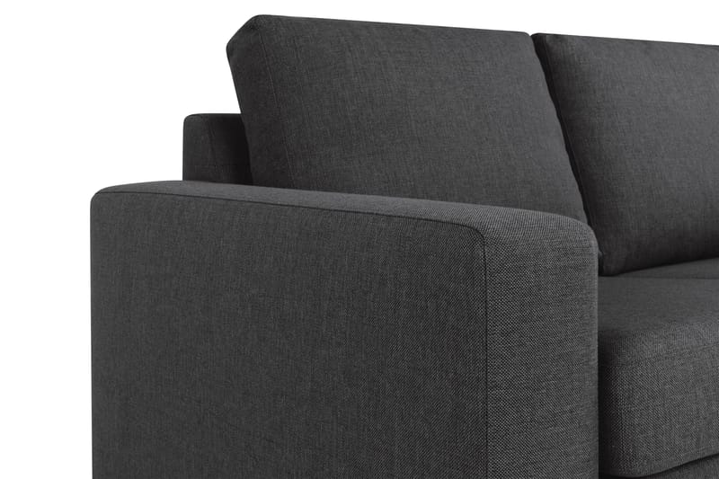 Crazy 3-sits Vändbar L-formad Divansoffa i Tyg - Antracit - Products - Möbler - Soffa - Divansoffa & schäslongsoffa - 3 sits soffa med divan