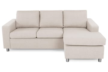 Crazy 3-sits Vändbar L-formad Divansoffa i Tyg - Beige - Products - Möbler - Soffa - Divansoffa & schäslongsoffa - 3 sits soffa med divan