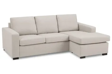 Crazy 3-sits Vändbar L-formad Divansoffa i Tyg - Beige - Products - Möbler - Soffa - Divansoffa & schäslongsoffa - 3 sits soffa med divan
