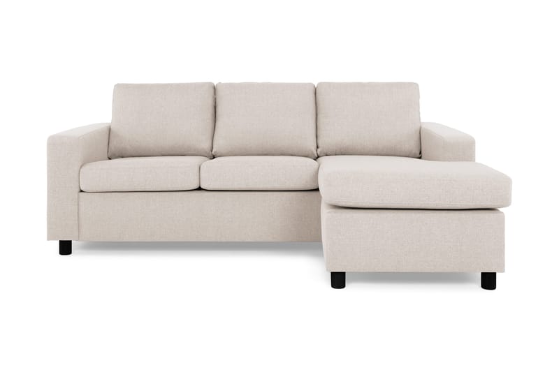 Crazy 3-sits Vändbar L-formad Divansoffa i Tyg - Beige - Products - Möbler - Soffa - Divansoffa & schäslongsoffa - 3 sits soffa med divan