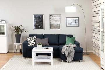 Crazy 3-sits Vändbar L-formad Divansoffa i Tyg - Blå - Products - Möbler - Soffa - Divansoffa & schäslongsoffa - 3 sits soffa med divan