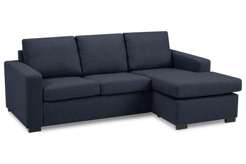 Crazy 3-sits Vändbar L-formad Divansoffa i Tyg - Blå - Products - Möbler - Soffa - Divansoffa & schäslongsoffa - 3 sits soffa med divan