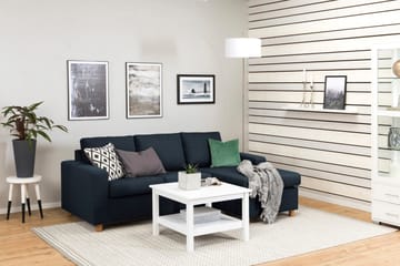 Crazy 3-sits Vändbar L-formad Divansoffa i Tyg - Blå - Products - Möbler - Soffa - Divansoffa & schäslongsoffa - 3 sits soffa med divan