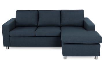 Crazy 3-sits Vändbar L-formad Divansoffa i Tyg - Blå - Products - Möbler - Soffa - Divansoffa & schäslongsoffa - 3 sits soffa med divan