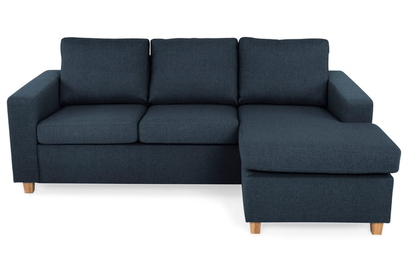 Crazy 3-sits Vändbar L-formad Divansoffa i Tyg - Blå - Products - Möbler - Soffa - Divansoffa & schäslongsoffa - 3 sits soffa med divan