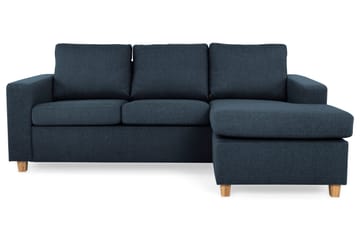 Crazy 3-sits Vändbar L-formad Divansoffa i Tyg - Blå - Products - Möbler - Soffa - Divansoffa & schäslongsoffa - 3 sits soffa med divan