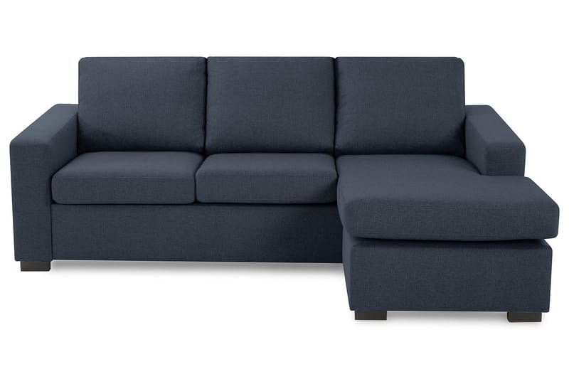 Crazy 3-sits Vändbar L-formad Divansoffa i Tyg - Blå - Products - Möbler - Soffa - Divansoffa & schäslongsoffa - 3 sits soffa med divan
