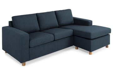 Crazy 3-sits Vändbar L-formad Divansoffa i Tyg - Blå - Products - Möbler - Soffa - Divansoffa & schäslongsoffa - 3 sits soffa med divan