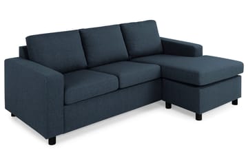 Crazy 3-sits Vändbar L-formad Divansoffa i Tyg - Blå - Products - Möbler - Soffa - Divansoffa & schäslongsoffa - 3 sits soffa med divan