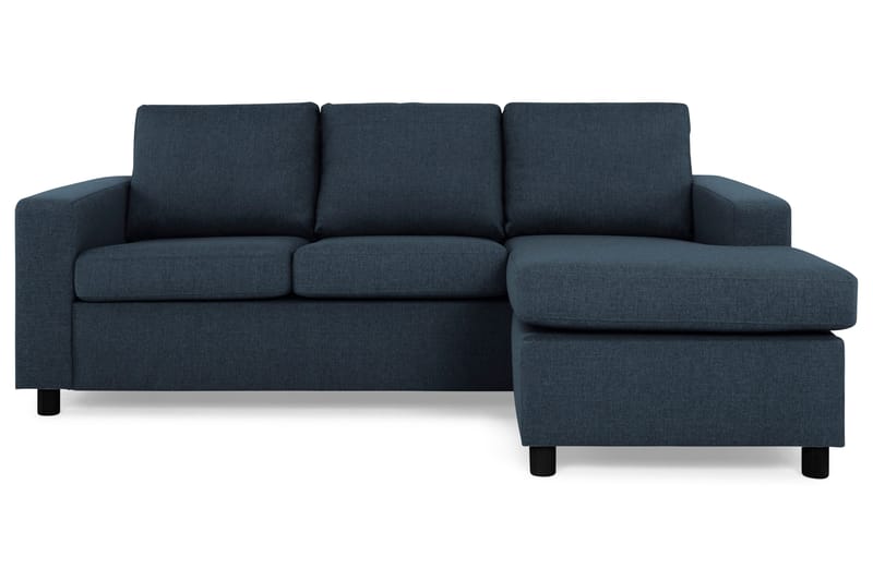 Crazy 3-sits Vändbar L-formad Divansoffa i Tyg - Blå - Products - Möbler - Soffa - Divansoffa & schäslongsoffa - 3 sits soffa med divan
