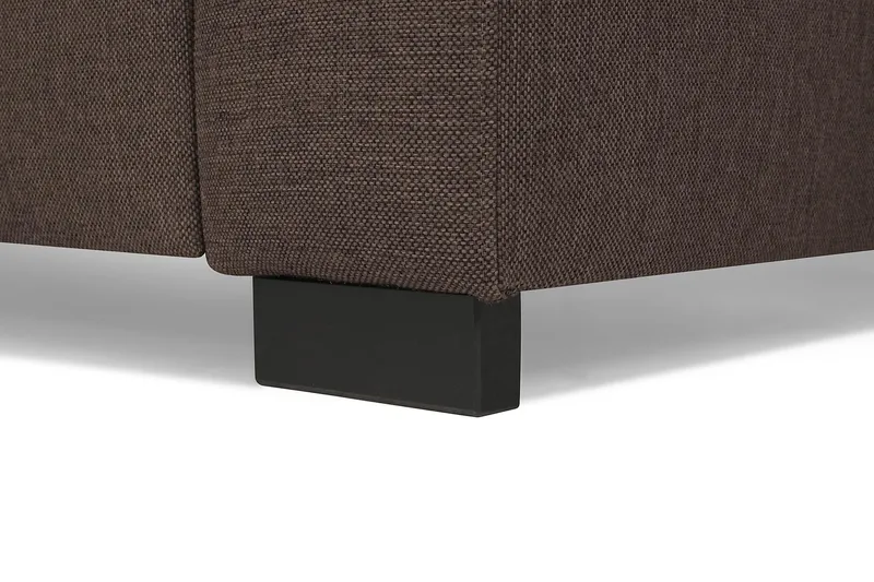 Crazy 3-sits Vändbar L-formad Divansoffa i Tyg - Brun - Products - Möbler - Soffa - Divansoffa & schäslongsoffa - 3 sits soffa med divan