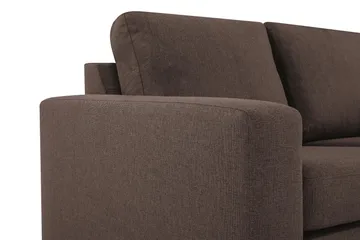 Crazy 3-sits Vändbar L-formad Divansoffa i Tyg - Brun - Products - Möbler - Soffa - Divansoffa & schäslongsoffa - 3 sits soffa med divan