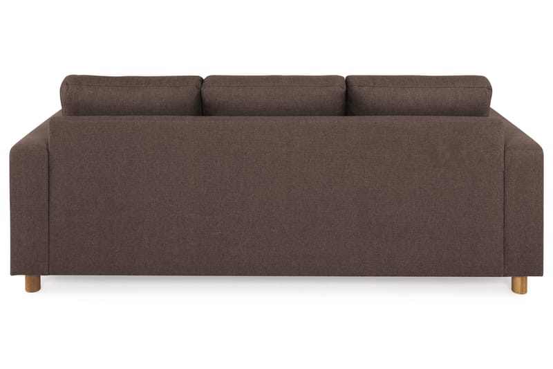 Crazy 3-sits Vändbar L-formad Divansoffa i Tyg - Brun - Products - Möbler - Soffa - Divansoffa & schäslongsoffa - 3 sits soffa med divan