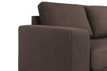 Crazy 3-sits Vändbar L-formad Divansoffa i Tyg - Brun - Products - Möbler - Soffa - Divansoffa & schäslongsoffa - 3 sits soffa med divan